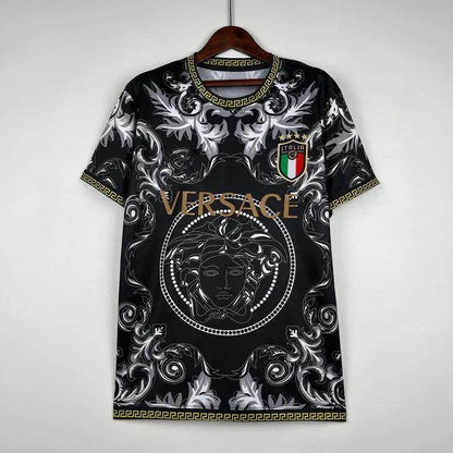 Maillot Italie saison 2023-2024 collab Versace noir - AirVibes