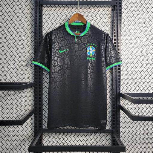 Maillot Brésil Leopard Noir 22/23.